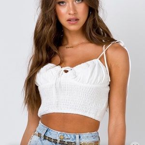 Princess Polly White Crop